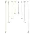8 PCS Stainless Steel Necklace Bracelet Extender Chain Set
