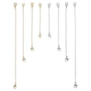 8 PCS Stainless Steel Necklace Bracelet Extender Chain Set