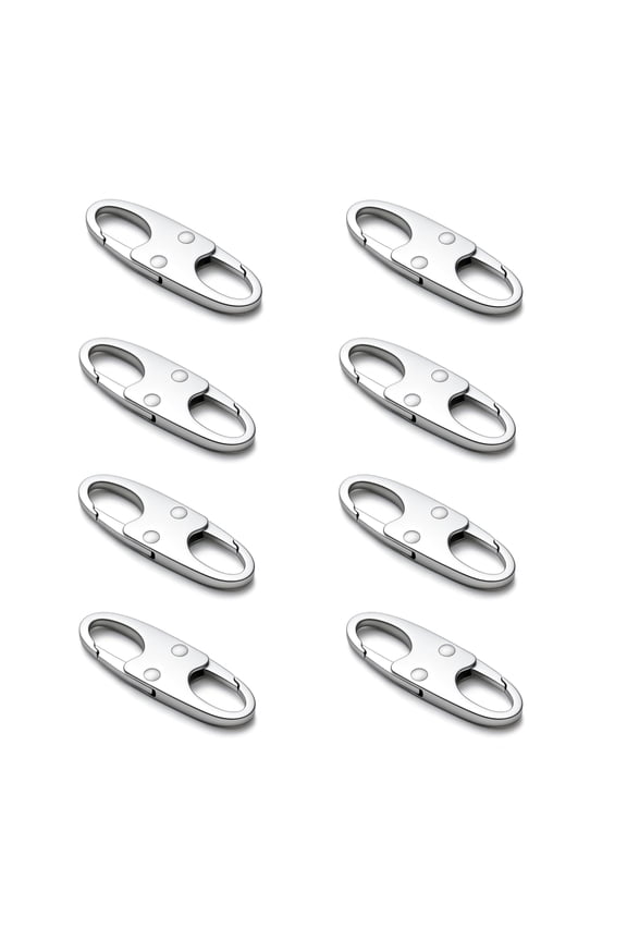 8 PCS Zipper Clips Anti Theft, Airplane Gadgets and Travel Essentials, Excellent Metal Small Carabiner Clip for Backpacks and Anti Theft Crossbody Bags for Women