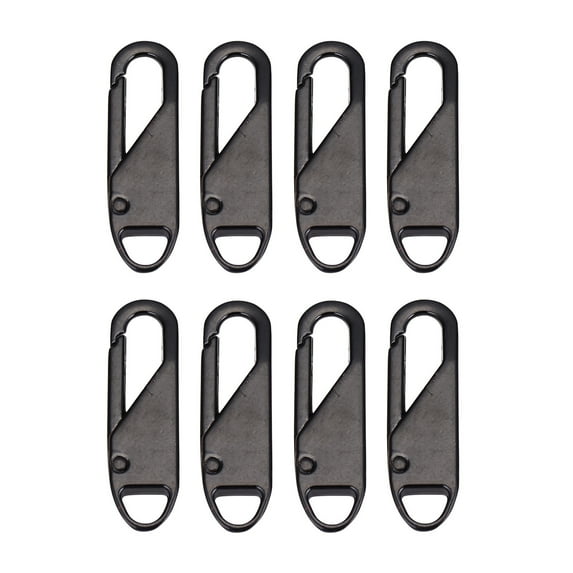8 PCS Zipper Pull Replacements, Zipper Repair Kit Zipper Slider Pull Tab Universal Zipper Fixer Metal Zipper Head Pullers Handle Zipper Extenders for Clothing Jackets Backpack Boots Purse Coat