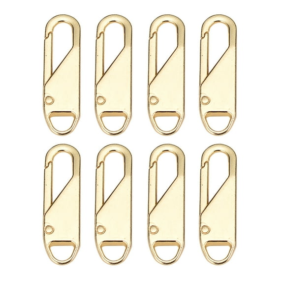 8 PCS Zipper Pull Replacements, Zipper Repair Kit Zipper Slider Pull Tab Universal Zipper Fixer Metal Zipper Head Pullers Handle Zipper Extenders for Clothing Jackets Backpack Boots Purse Coat
