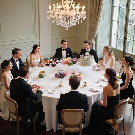 8 PCS clear Buffet Risers, Large Food Risers for Buffet Table, Dessert Table Display Set, Food Stands for Display Party, Jewelry Display Stand, Acrylic Cube Boxes big size(10"-9"-8"-7"-6"-5"-4"-3")