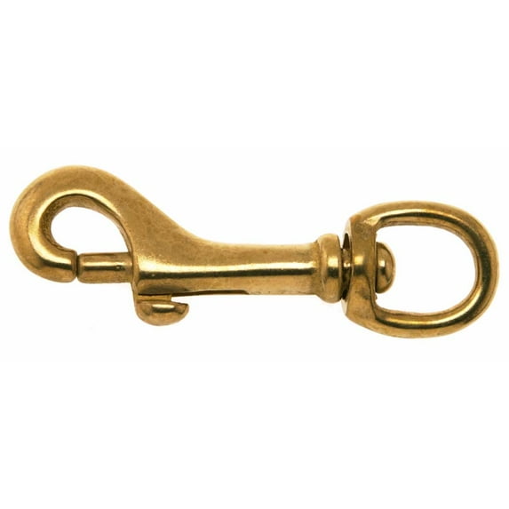 8 Pack 1/2X3 Inch Hilason Western Horse Solid Brass Bolt Swivel Snap Hook