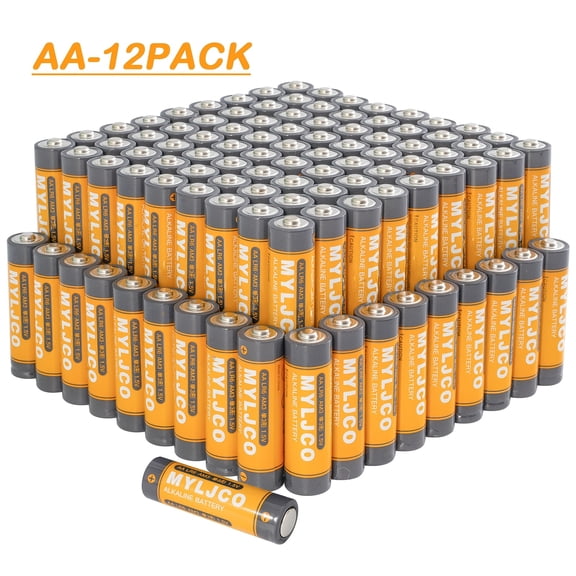 8 Pack 1.5V AA Alkaline Batteries - Long Lasting Stable Output for Multi-purpose Use