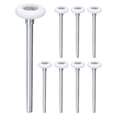 thumbnail image 1 of 8 Pack 1.8" White Nylon Garage Door Rollers, 7" Long Stem, White, 1 of 7
