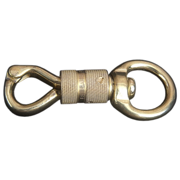 8 Pack 1 In. X 4-1/4 Western Horse Solid Brass Panic Snap With Word