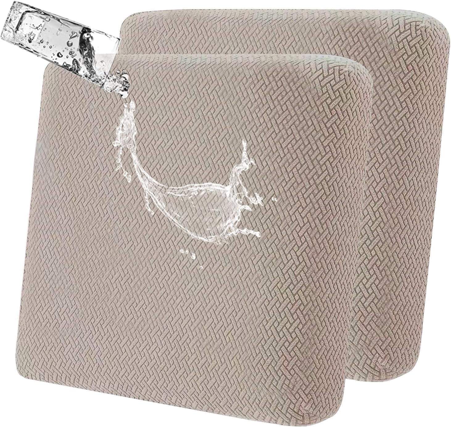 8 Pack 100 Waterproof Patio Sofa Cushion Covers, Stretch Outdoor