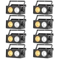 thumbnail image 1 of 8-Pack 100W Mini COB LED Par Lights - Cool/Warm White, DMX/Auto/Sound Control for Bars, Parties, Clubs & Events, 1 of 7