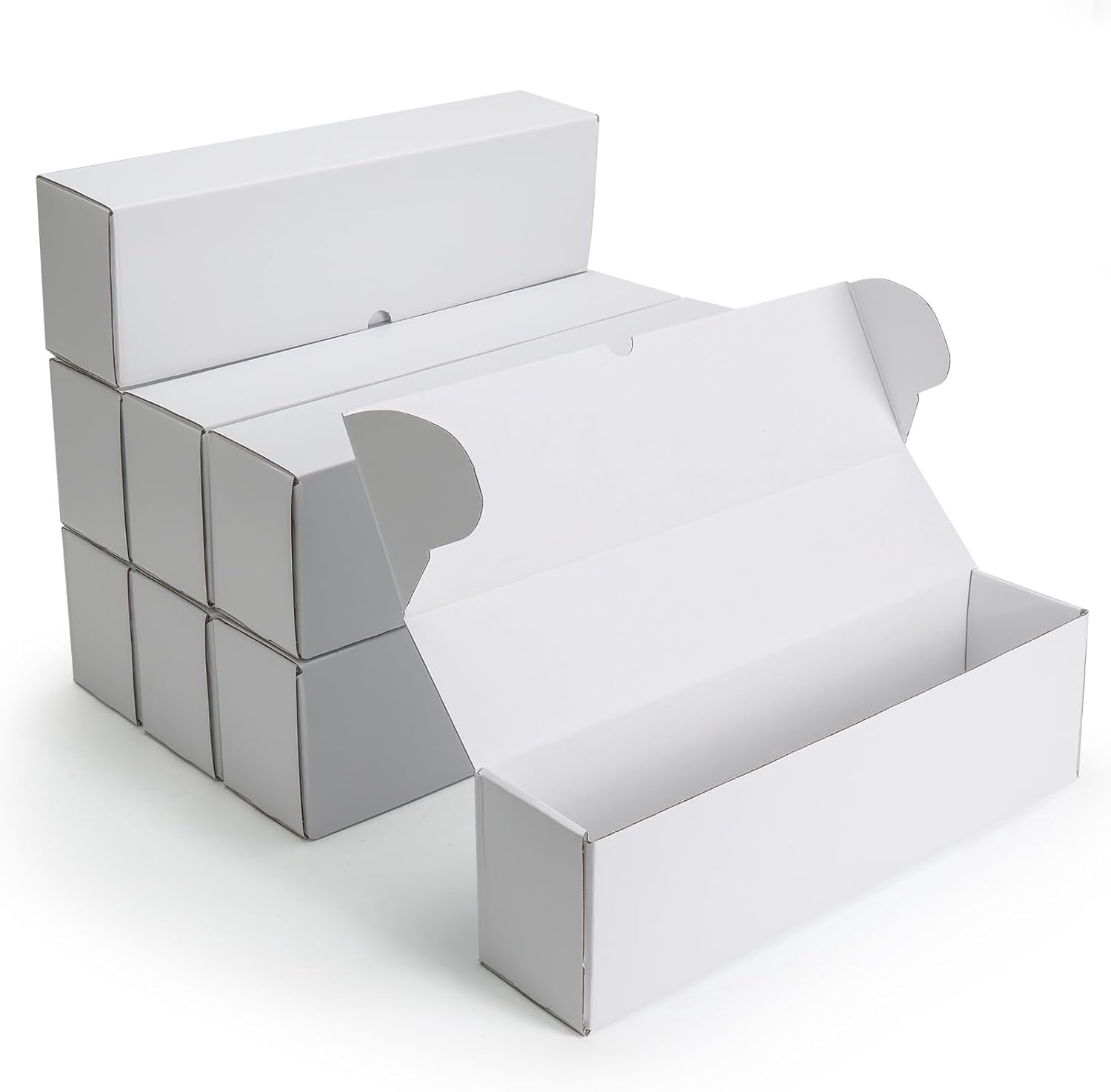 8-Pack 1100 Count Trading Card Storage Box with 32 Dividers, 15 inch ...