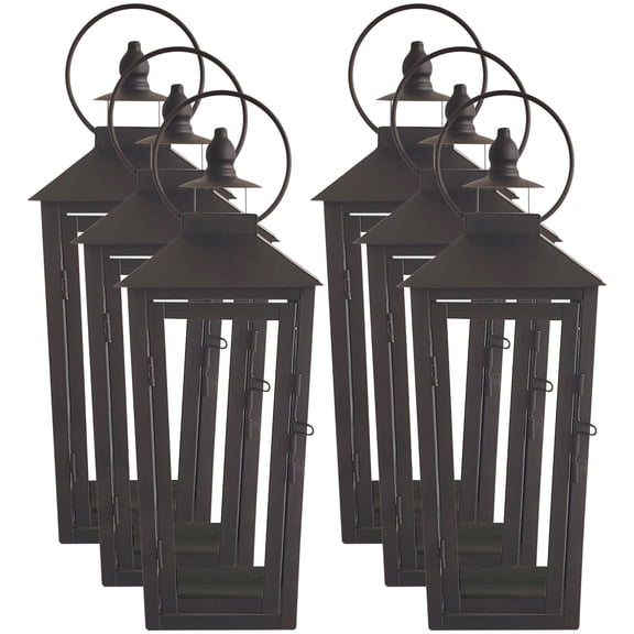 8 Pack: 12.2" Black Metal Lantern by Ashland