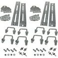 thumbnail image 1 of 8 Pack - 12" Galvanized Swivel Top Bunk Bracket Kit with Hardware for Boat Trailer, fits 2x3 Cross Members, Heavy Duty, 1 of 3