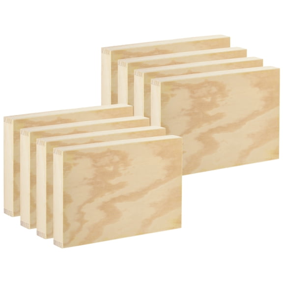 8 Pack: 12" Wooden Rectangular Plaque by Make Market