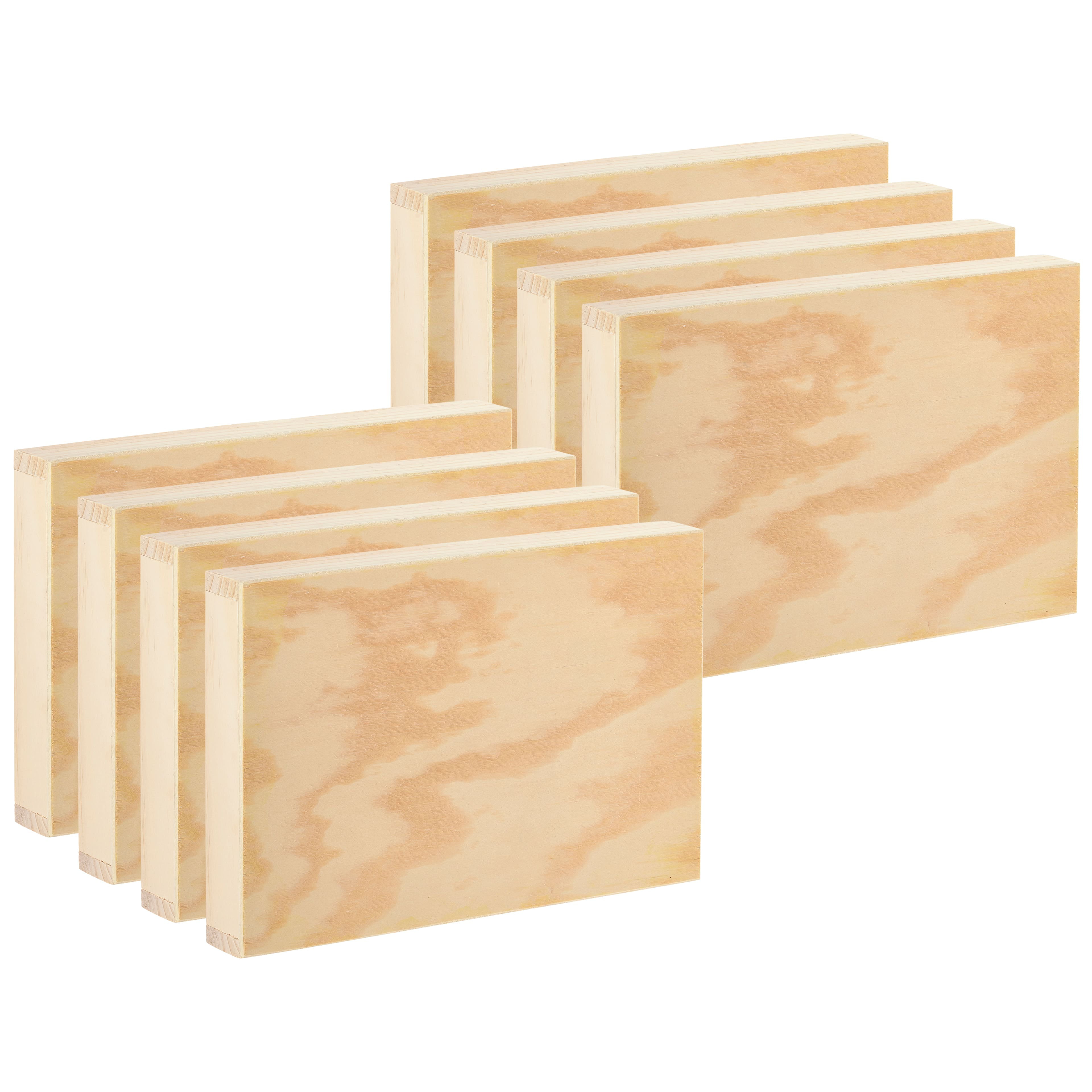8 Pack: 9 x 6 Wood Plaque by Make Market®