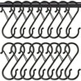 thumbnail image 1 of 8 Pack/ 16 Pack S Hooks for Hanging, 3.5 inch Heavy Duty S Hooks with Safety Buckle S Shaped Hooks Kitchen Pot Rack Hooks Closet Hooks for Hanging Plants, Clothes, Kitchen Utensil, Bags, 1 of 7