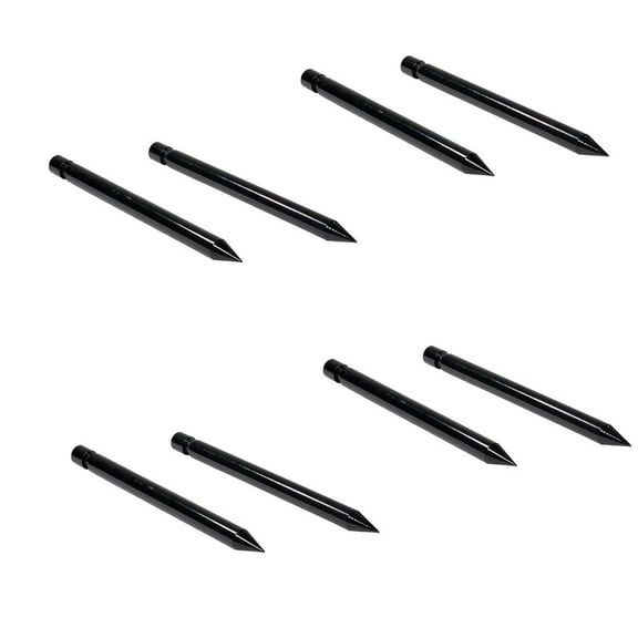 8 Pack 17" Hay Bale Spear Stabilizer Attachment - Black Powder Coated Hay Bale Forks Handing Equipment Fit for Skid Steer Mount Plate for Tractors, Loaders, Cranes