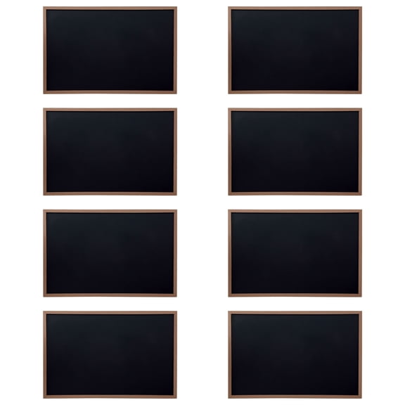 8 Pack: 17" x 23" Framed Chalkboard by B2C