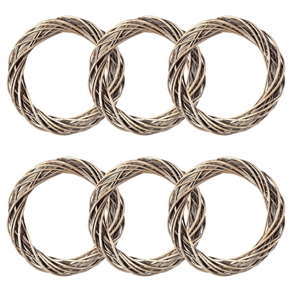 6 Pack: 18" Gray Rattan Wreath by Ashland
