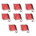 thumbnail image 1 of (8 Pack) 18"x18" EZ Mount Warning Flag with Mounting Kit & Reflective Webbing - Red Jersey Mesh Safety Flag DOT Compliant | Spring Loaded Quick n Easy Disconnect, 1 of 11