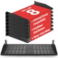 thumbnail image 1 of 8-Pack 1U Server Rack Shelf - Universal Device Server Rack Mounting Tray, 1 of 7