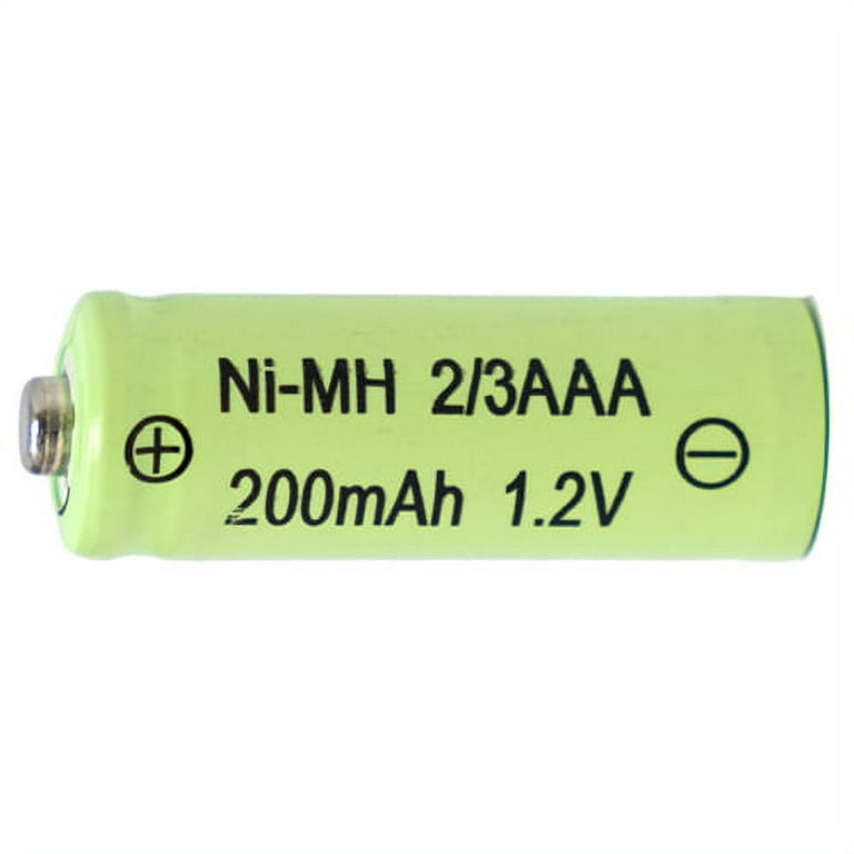 8-Pack 2/3 AAA NiMH Button Top Battery (200 mAh) - Walmart.com
