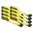 thumbnail image 1 of (8 Pack) 2"X30' Winch Straps w/flat hook, WLL 3335, Flatbed Tie Down Strap, 1 of 5