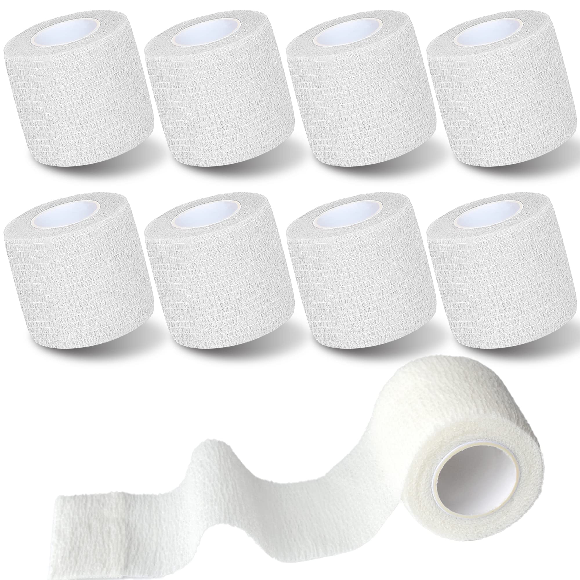 8 Pack 2 x 5 Yards Cohesive Wrap Self Adhesive Bandage Elastic Sports