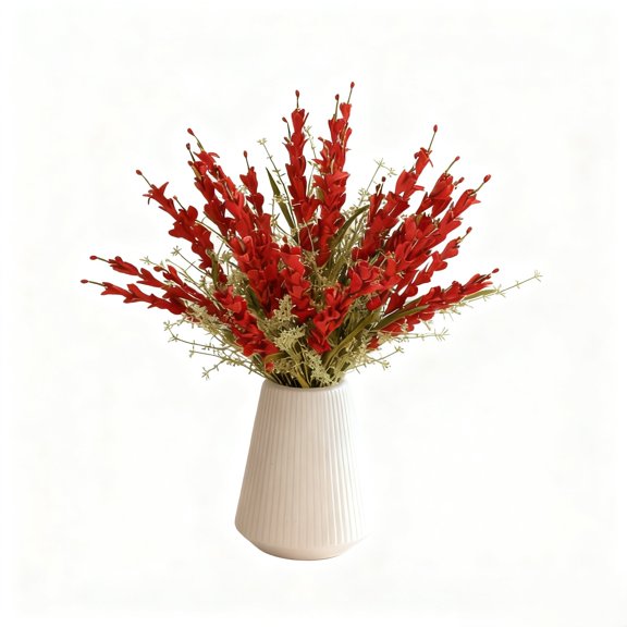 8 Pack 22 Inch Artificial Winter Jasmine Flowers for Centerpiece and Vase