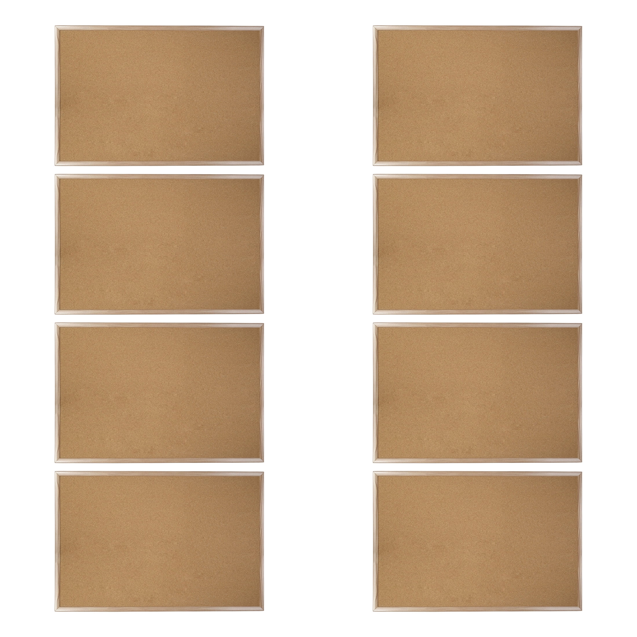 8 Pack: 23" x 35" MDF Framed Cork Board by B2C