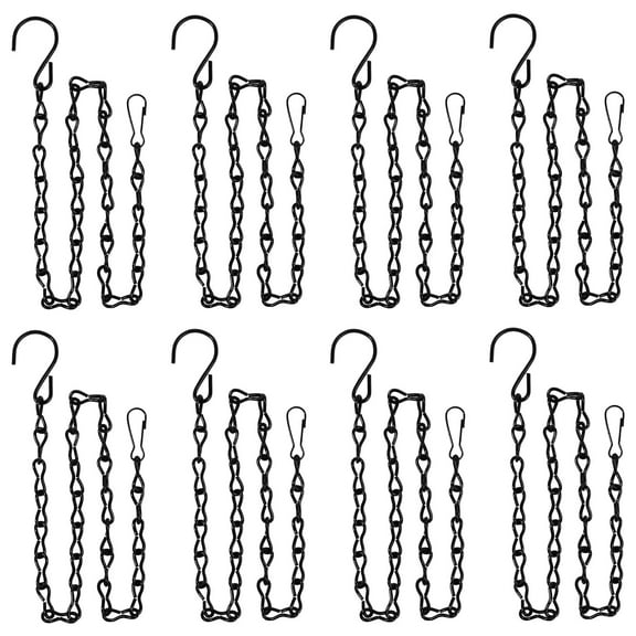 8 Pack 24 Inches Hanging Chain for Bird Feeders, Planters, Birdbaths, Billboards, Lanterns, Chalkboards, Decorative Ornaments