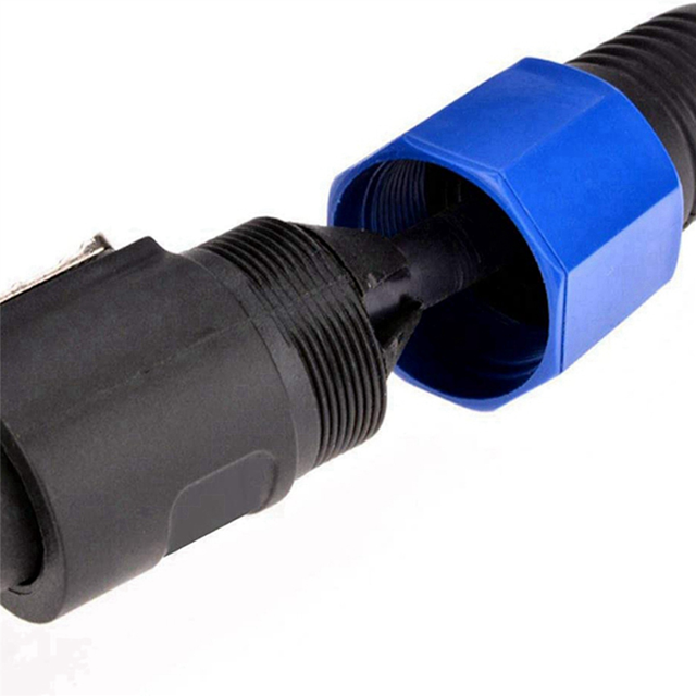 8 Pack 25 Ft Male Speakon to Speakon Cables, Professional 12 Gauge AWG