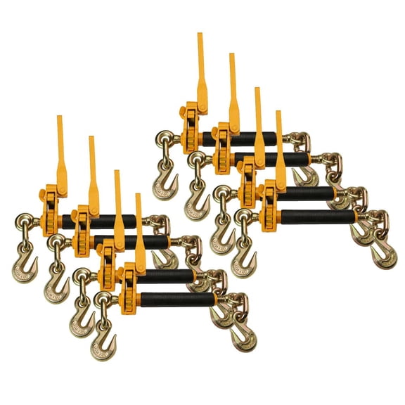 8 Pack 3/8-1/2 Peerless QuikBinder Tow Chain Ratchet Binder H5125-0858