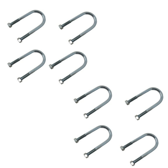 (8) Pack 3500 lb Trailer Axle U Bolts Made for 2-3/8 Round Axles Universal Fit
