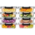 thumbnail image 1 of 8 Pack 36OZ Glass Food Storage Containers with Lids, Meal Prep Containers, Airtight Bento Boxes with Leak Proof Locking for Microwave, Oven, Freezer and Dishwasher, BPA Free, 1 of 7