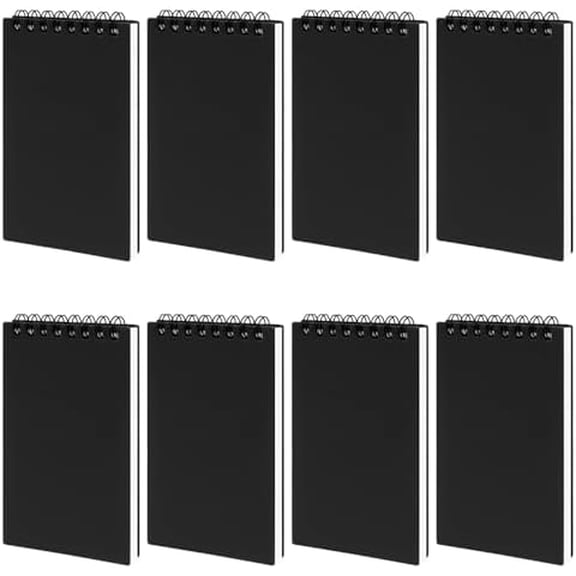 8 Pack 3x5" Spiral Pocket Notebook, College Ruled Small Notepad for School | Mini & Small Notebooks, Pocket Notepads & Note Pads for Home Office Work Meetings Travel Journal, Great for Quick Note