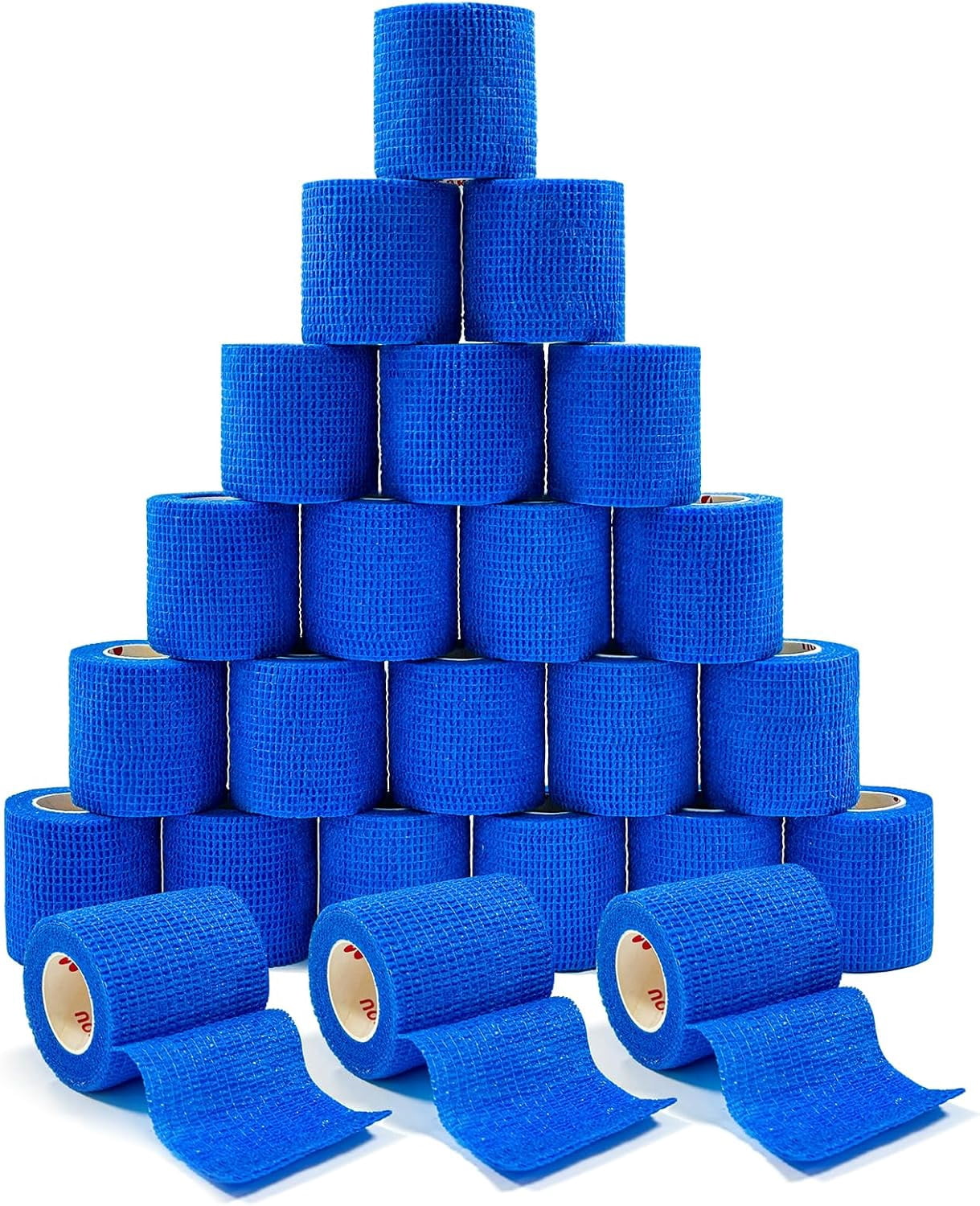 [8 Pack 4" x 5 Yards] Beige-Self Adhesive Cohesive Bandage Wrap, Self Adherant Non-Woven Wrap Rolls, Atheletic Tape for Wrist, Ankle, Hand, Leg, Premium-Grade Medical Stretch Wrap