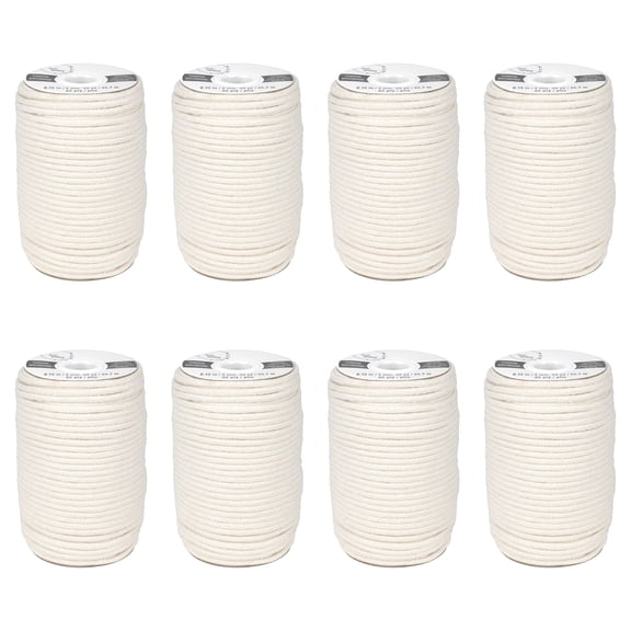 8 Pack: 4mm Natural Cotton Macrame Cord by Bead Landing