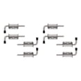 thumbnail image 1 of 8 Pack 5 Inch Spring Loaded Latch Pin 304 Stainless Steel Bolt Thickened 2mm Door Lock, Brushed Finished, 1 of 8