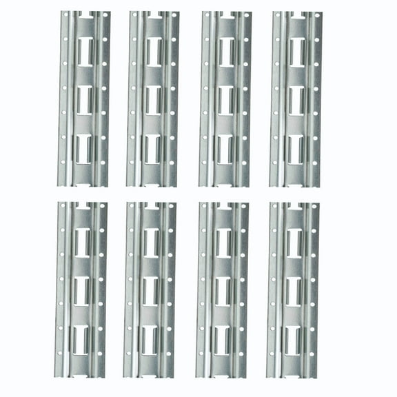 (8 Pack) 5' Vertical E-Track Tie-Down Rail - Made in USA | High Strength Galvanized Steel, Bolt-On Tie Down Rail for Cargo on Pickups, Trucks, Trailers, Vans