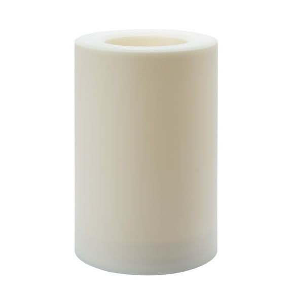 8 Pack: 6" x 9" White LED Outdoor Pillar Candle by Ashland