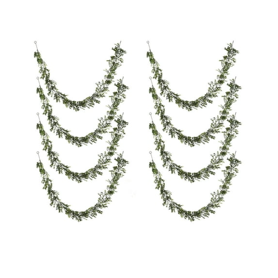 8 Pack: 6ft. Dark Green Boxwood Garland by Ashland