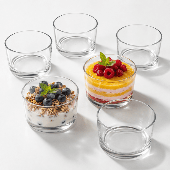 8 Pack 6oz Gldessert Cups - 200ml Small Set Of 8