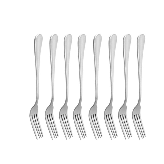 8 Pack 8 Inch 18/10 Heavy-Duty Stainless Steel Dinner Forks, Rust Proof Dishwasher Safe Table Flatware Fork Set for Home & Commercial Use