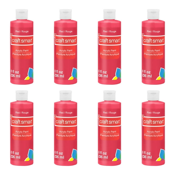 8 Pack: 8oz. Acrylic Paint by Craft Smart®