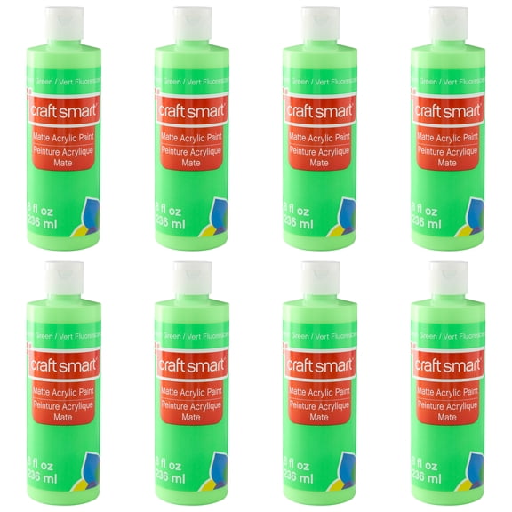 Craft Smart 8oz. Neon Acrylic Paint, 8 Pack