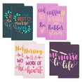 thumbnail image 1 of Juvale Nurse Notebook Set - 8-Pack A5 (5 x 8 In), 80 Lined Pages, Assorted Pink, Purple & Green - Medical Student Notebook Pack for Work, 1 of 10