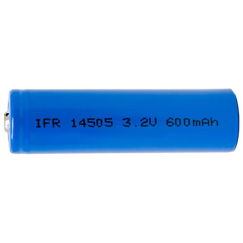 8-Pack AA 3.2 Volt 600 mAh LiFePO4 14500 Battery (14mm-Pack 50mm)
