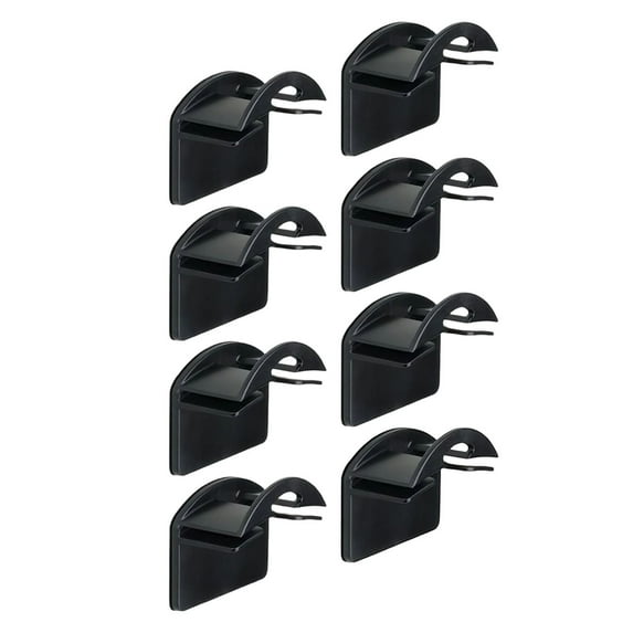 8-Pack Adhesive Baseball Cap Hooks for Wall - Strong No Drill Hat Holder Rack, Clear Cap Organizer for Door, Closet & Bedroom - Damage-Free Display for Hats, Coats & Accessories