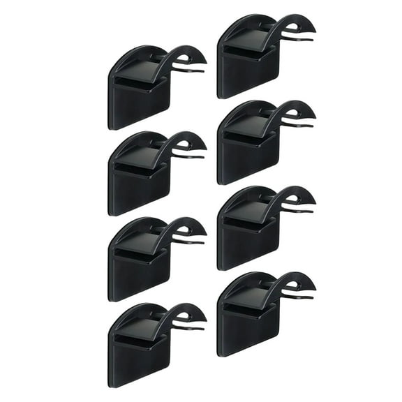 8-Pack Adhesive Baseball Cap Hooks for Wall - Strong No Drill Hat Holder Rack, Clear Cap Organizer for Door, Closet & Bedroom - Damage-Free Display for Hats, Coats & Accessories