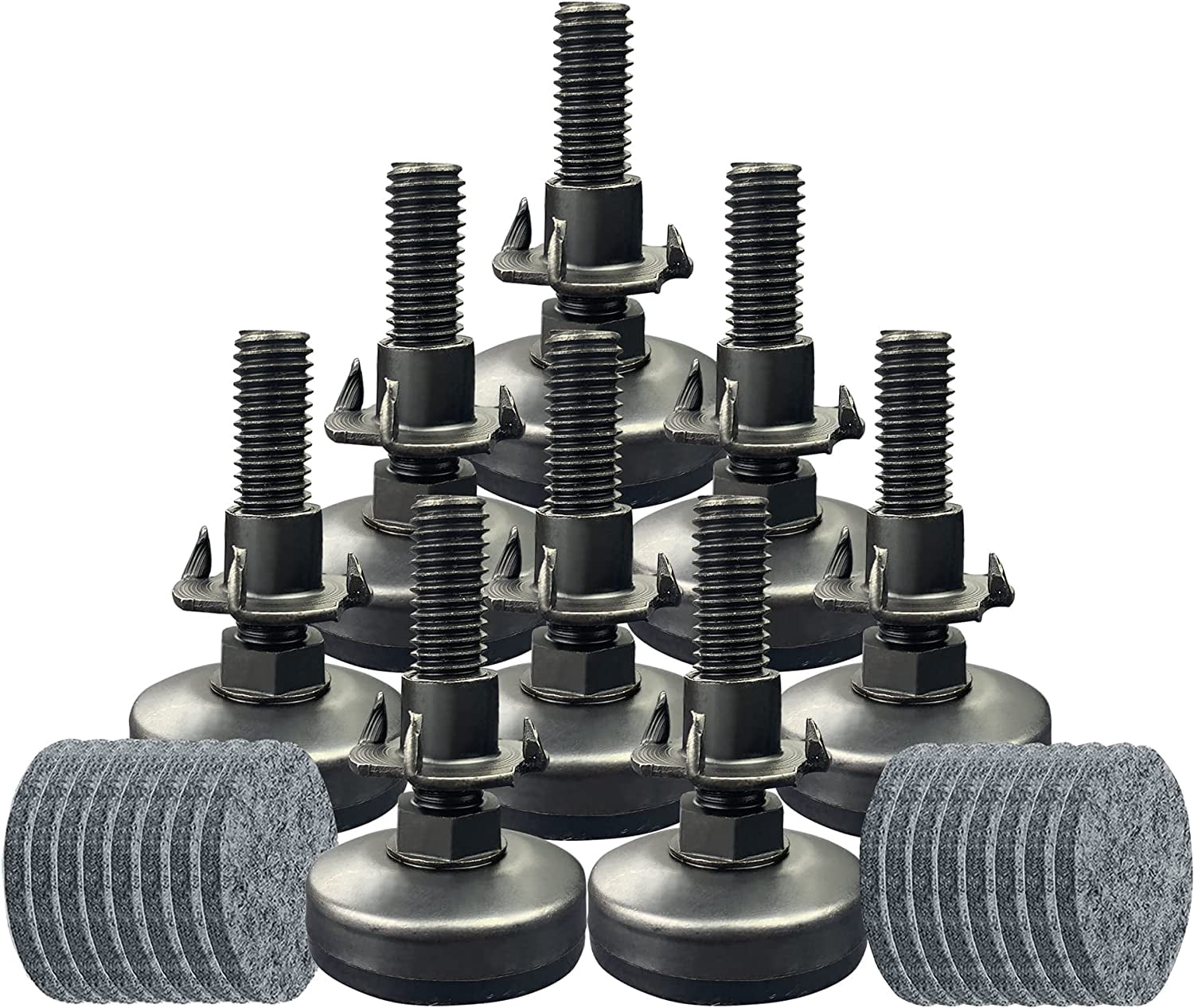 8 Pack Adjustable Leveling Feet Furniture Levelers Table Feet Heavy ...