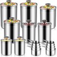 8 Pack Airtight Canisters Sets for the Kitchen Counter with Stainless